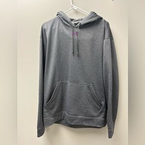 Under Armour Women’s Loose‎ Fit Grey with Purple Logo Hoodie